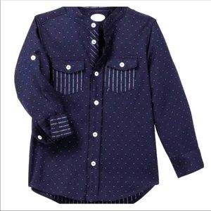 NWT Frenchie Couture Boy Collar Shirt 5T